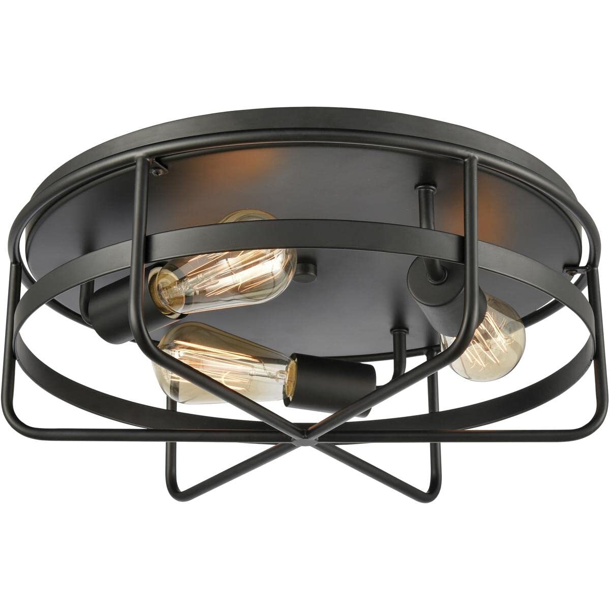 Wickshire 3 Light Flush Mount Drum Ceiling Fixture