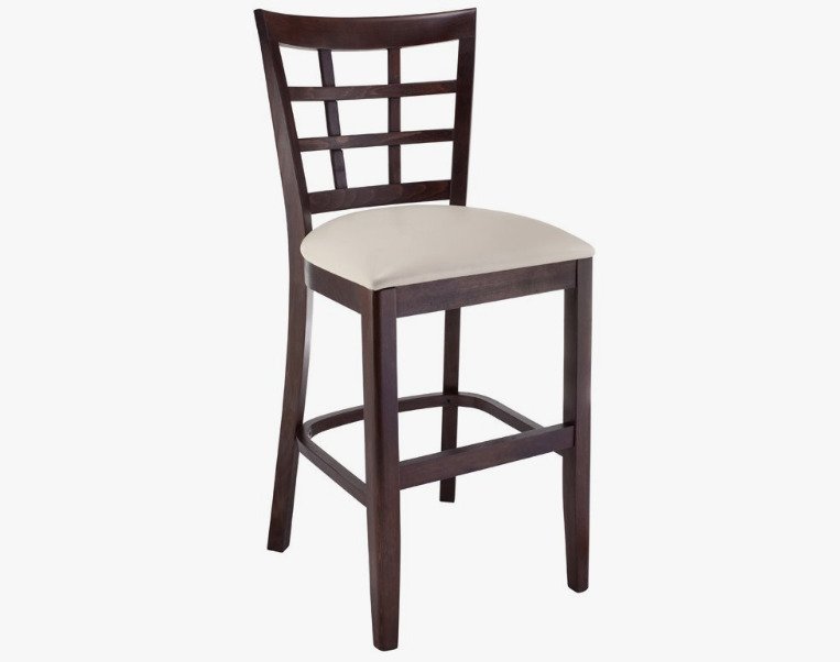 Beechwood Mountain Lattice Counter Stool in Walnut
