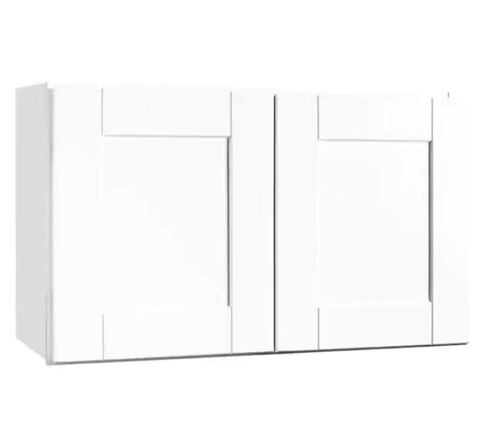 Shaker Assembled Wall Bridge Kitchen Cabinet in Satin White
