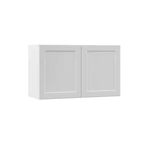 Designer Series Melvern Assembled Wall Bridge Kitchen Cabinet in White