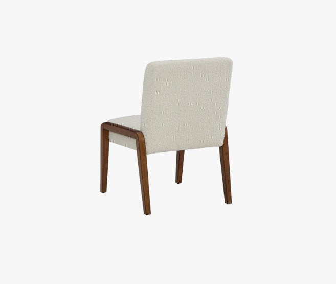 Bixby Upholstered Cream Boucle Fabric Dining Chair (Set of 2)