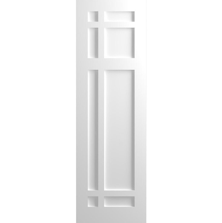 SET OF 2 True Fit PVC San Juan Capistrano Mission Style Fixed Mount Shutters (final cut, no further discounts)