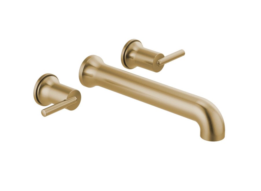 Trinsic Double Handle Wall Mounted Tub Filler Trim - Less Rough In