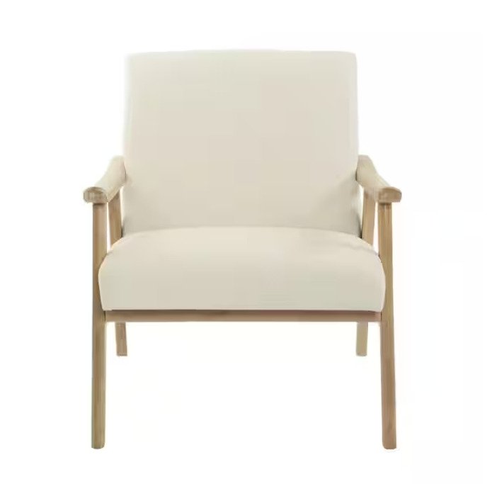 Weldon Linen Fabric with Brushed Frame Chair