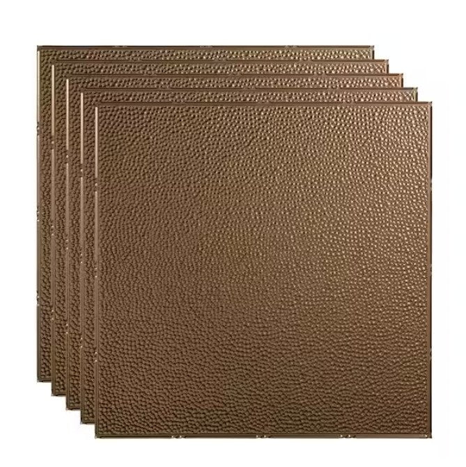 Border Fill Argent Bronze Lay-In Vinyl Ceiling Tile (Set of 10)