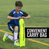 Blackhawk Soccer Goal - Pop up - Indoor + Outdoor - Adult + Kids Yellow
