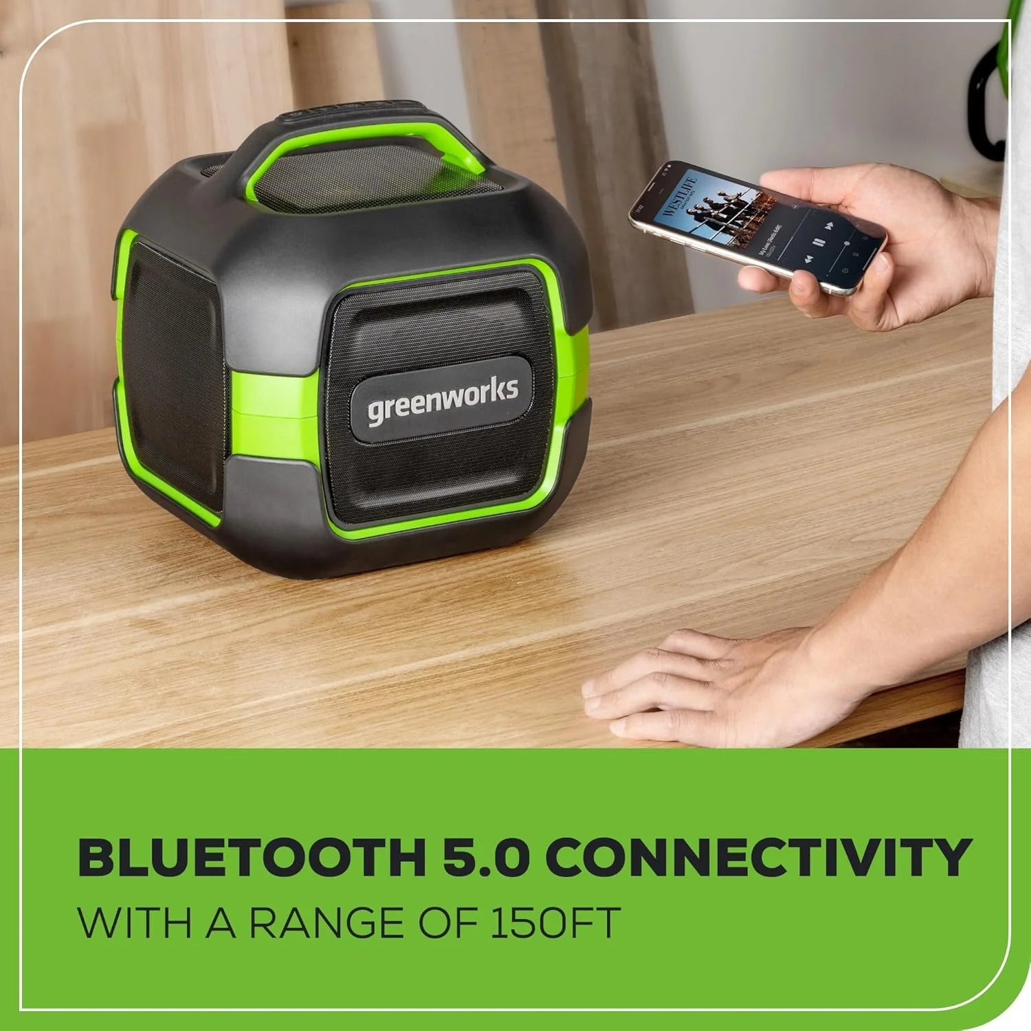 Bluetooth Speaker Kit, AC/DC Wireless Worksite Speaker