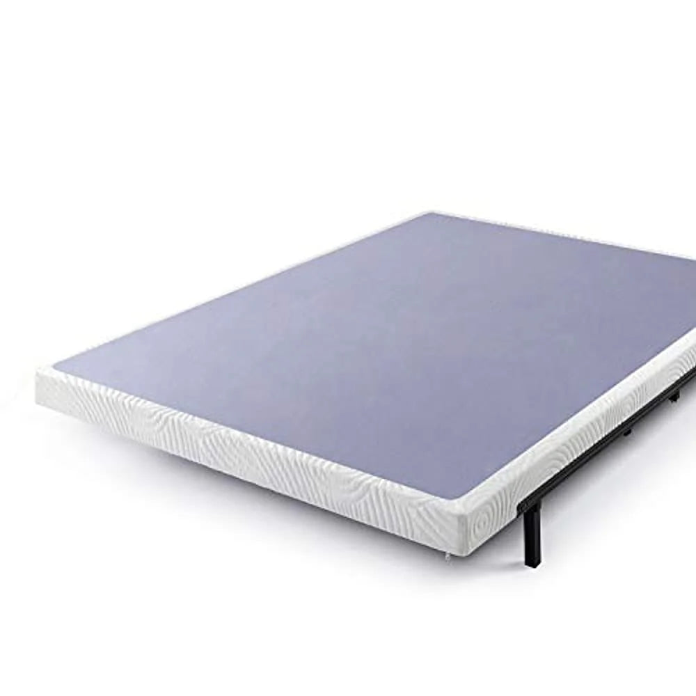 Low Profile Metal Smart Box Spring / Mattress Foundation / Wood Slat Support / Easy Assembly, Queen
