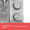 Crisp ‘N Bake Air Fry 4-Slice Toaster Oven, Silver & Black