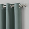 Nolan Energy Efficient Blackout Grommet Single Curtain Panel, Mineral - Set of 2