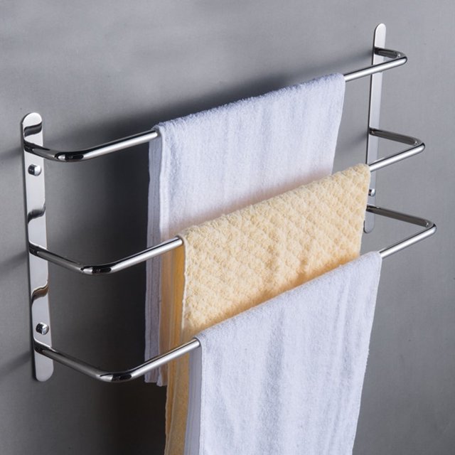 3 Tiers Towel Rack Wall Mounted Multilayer