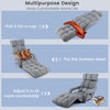 6-Position Adjustable Floor Chair for Adults Foldable Lazy Sofa for Living Room