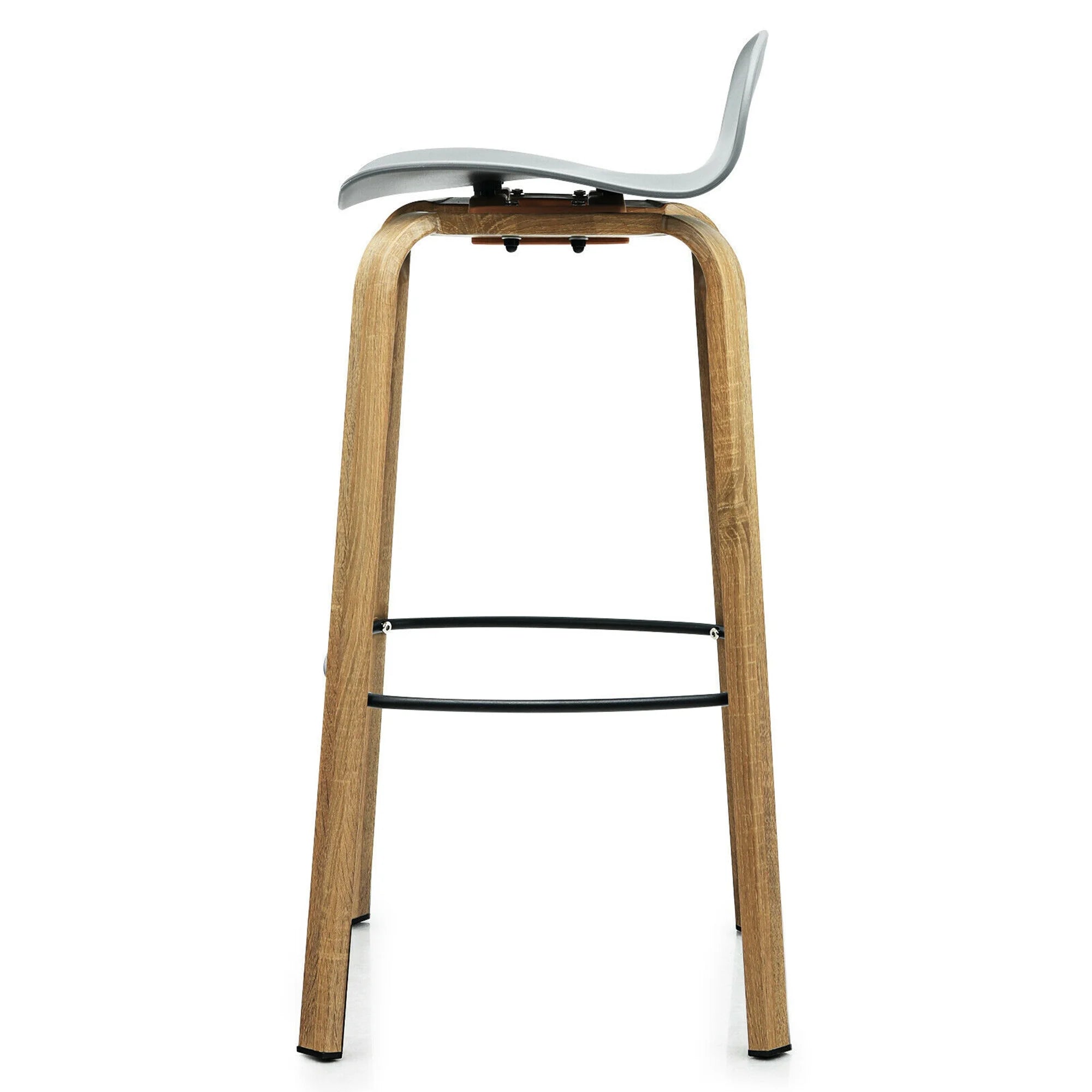 Bar Stool, Grey, 1-Piece