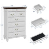 7 Drawer Wooden White Dresser, final cut
