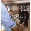 1/3 HP Continuous Feed Garbage Disposal with Power Cord and 3 Bolt Adapter Kit