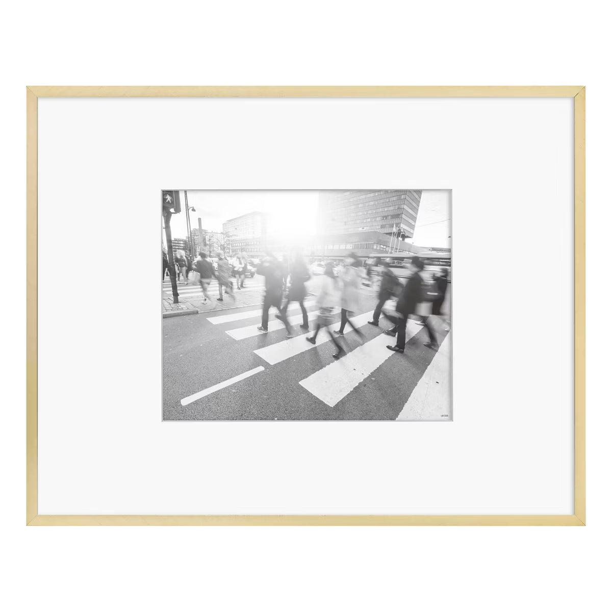 14"x18" Thin Metal Matted Gallery Frame - Gold SHOWROOM ITEM