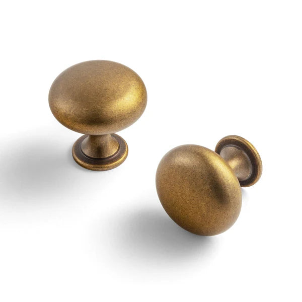 Distressed Antique Brass Cabinet Pulls American Style
