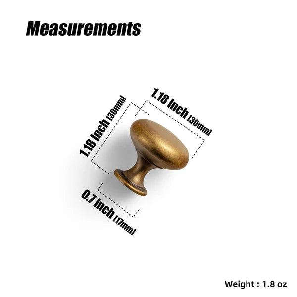 Distressed Antique Brass Cabinet Pulls American Style