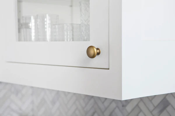 Distressed Antique Brass Cabinet Pulls American Style