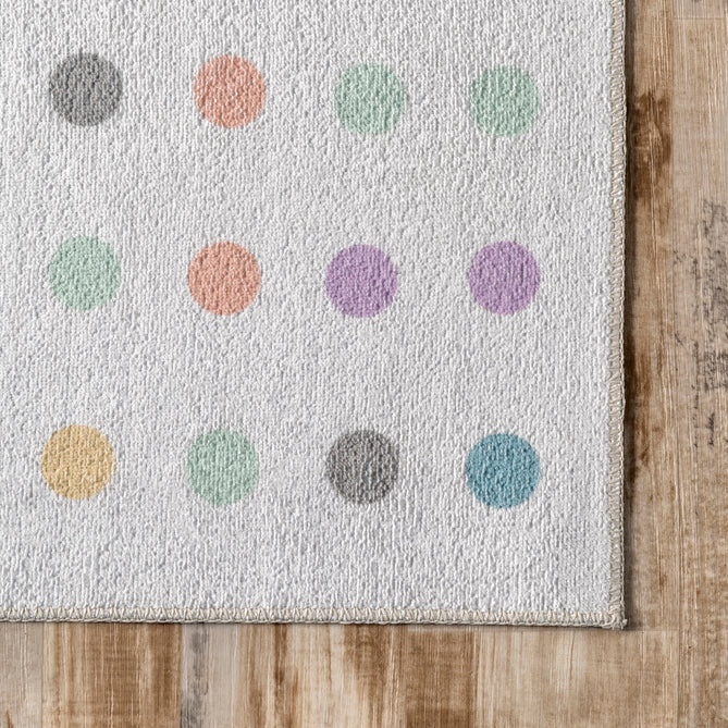 Polka Dotted Washable Area Rug