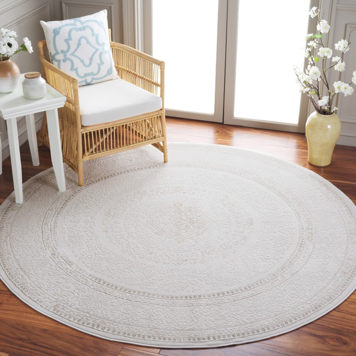 Hanna Traditional Rug 6'7"x6'7" Round