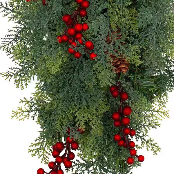 Pre‑Lit LED Classic Christmas Chairback Swag , final cut