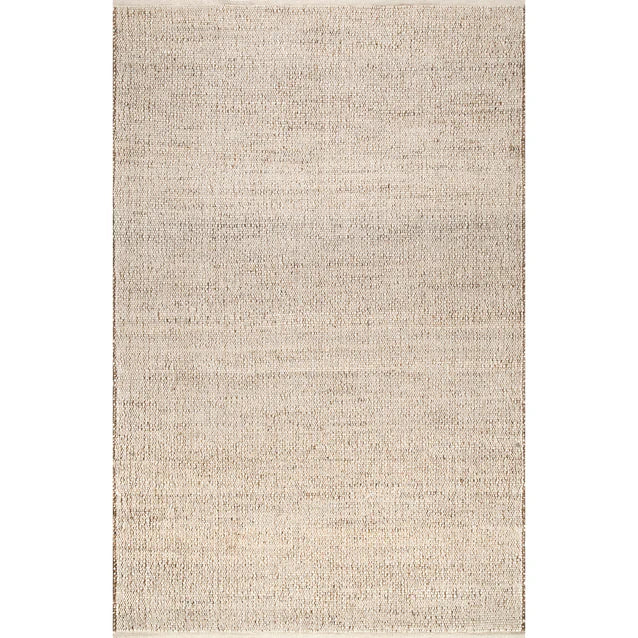 Elfriede Farmhouse Jute Blend Area Rug