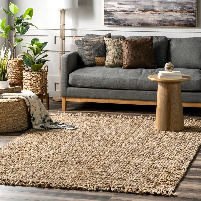 Daniela Farmhouse Chunky Jute Area Rug