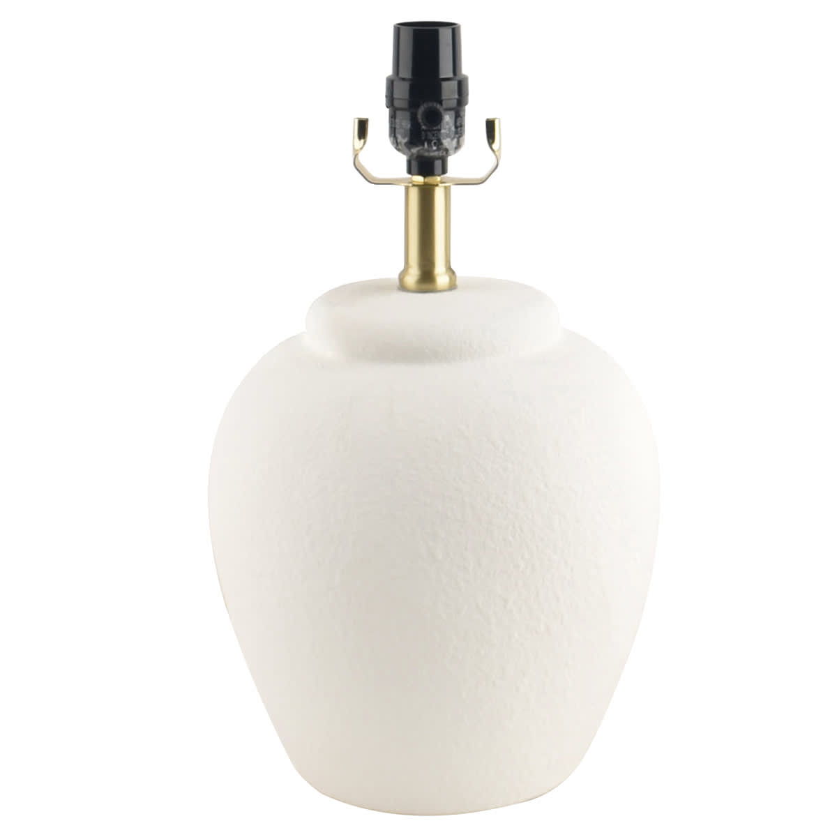 Honeybloom White Textured Ceramic Urn Small Lamp Base