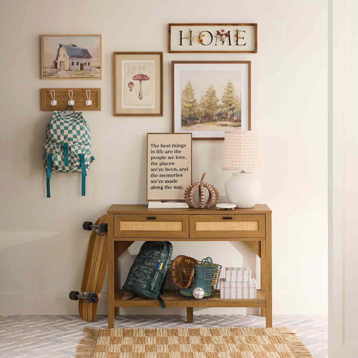 Honeybloom White Textured Ceramic Urn Small Lamp Base