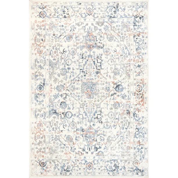 Everlee Faded Persian Machine Washable Area Rug