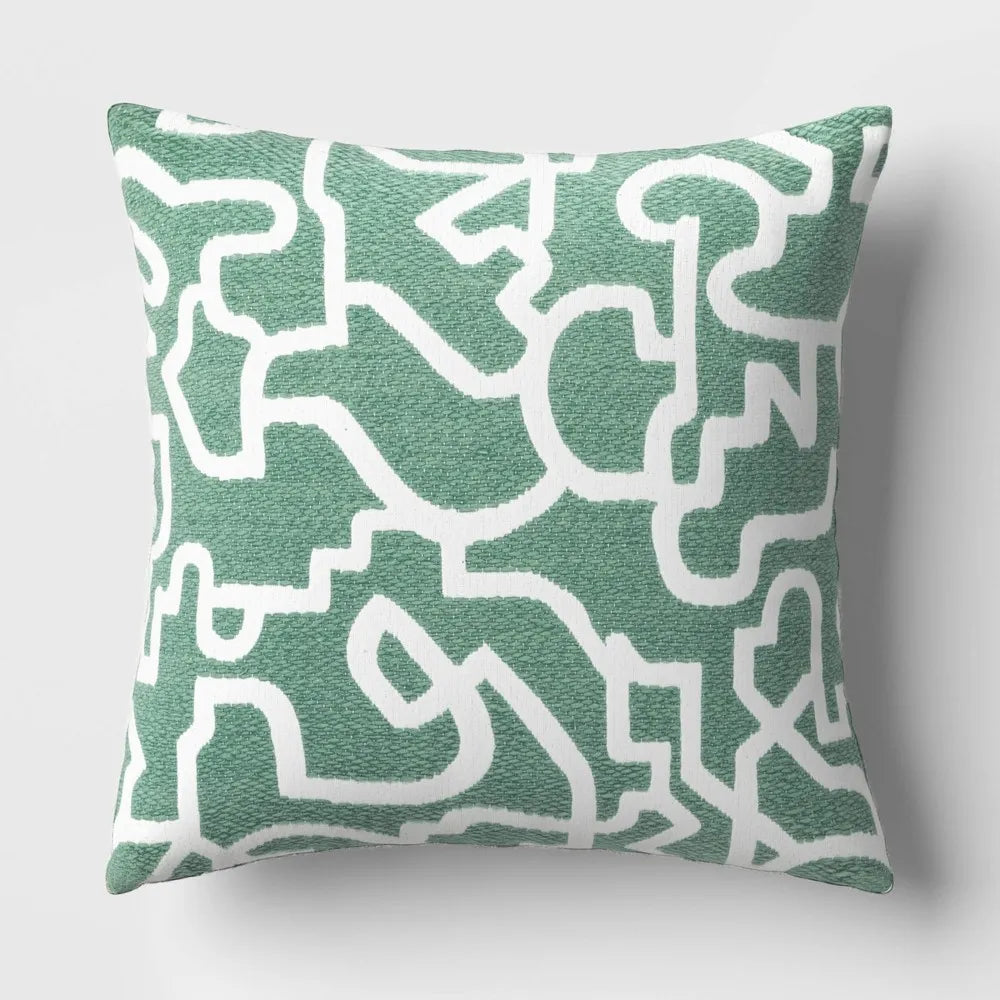 Geometric Pattern Throw Pillow, final cut
