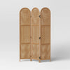 Corrie Rattan Room Divider Light Brown - Privacy Screen