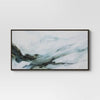Large Abstract Mountain Framed Canvas