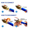 3-Stage Whole House Water Filtration System w/ Iron & Manganese Reducing Filter w/ Push-Fit Stainless Steel Hose