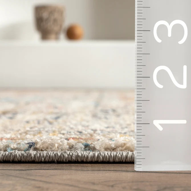 Marley Traditional Medallion Fringe Area Rug 5'3"x7'3"