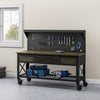 72 Industrial Metal and Wood Workbench