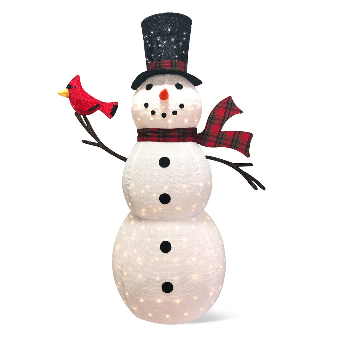 Collapsible Snowman LED Yard Light