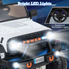 24V Ride on Car, 2 Seater Kids' Electric Vehicle Jeep with Remote Control, LED Light, Music, 2WD/4WD Switchable