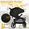 Baby Stroller, High Landscape Infant Carriage Newborn Pushchair with Foot Cover