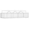 Dog Kennel Silver Galvanized steel, polyethylene Large Durable