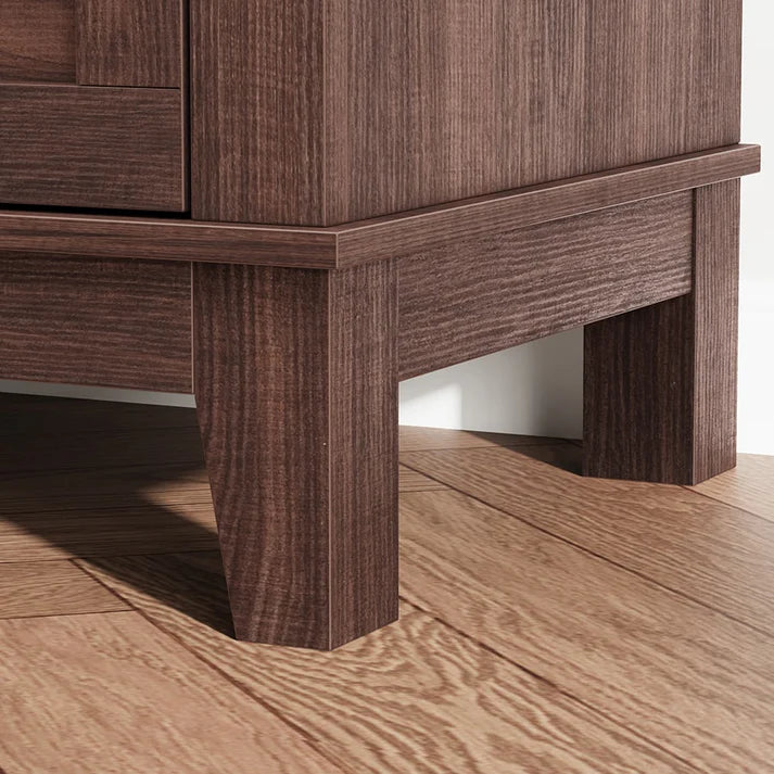 5 Dresser for Bedroom, Tall Dresser, Vertical Drawer Dresser with Storage Freestanding, Wooden Closet Dresser Storage Dresser Chest for Living Room, Bedroom, Entryway, Walnut