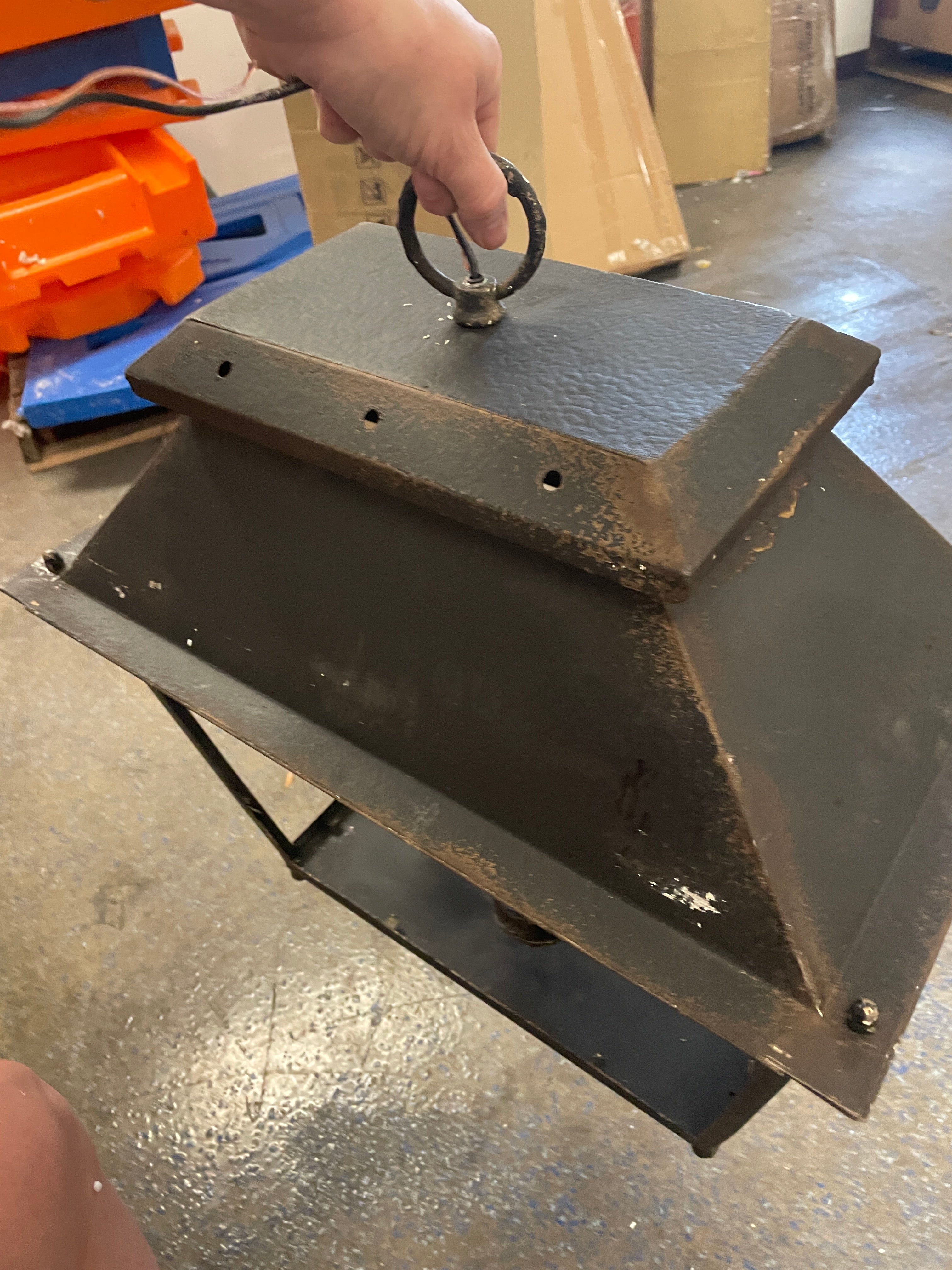 Abingdon 4 Light Antique Black Iron Pendant Ceiling Light