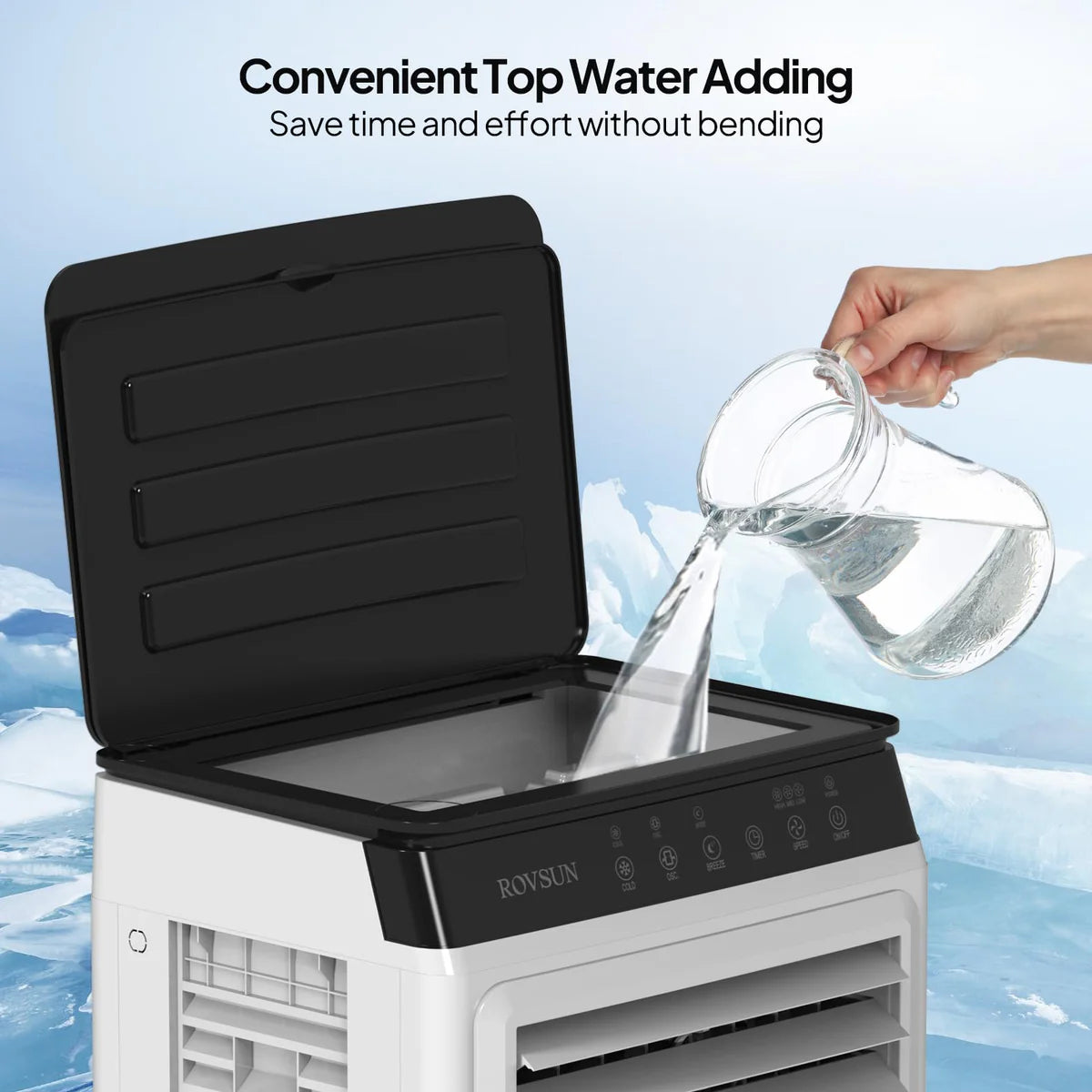 Portable Evaporative Air Cooler with Remote Control