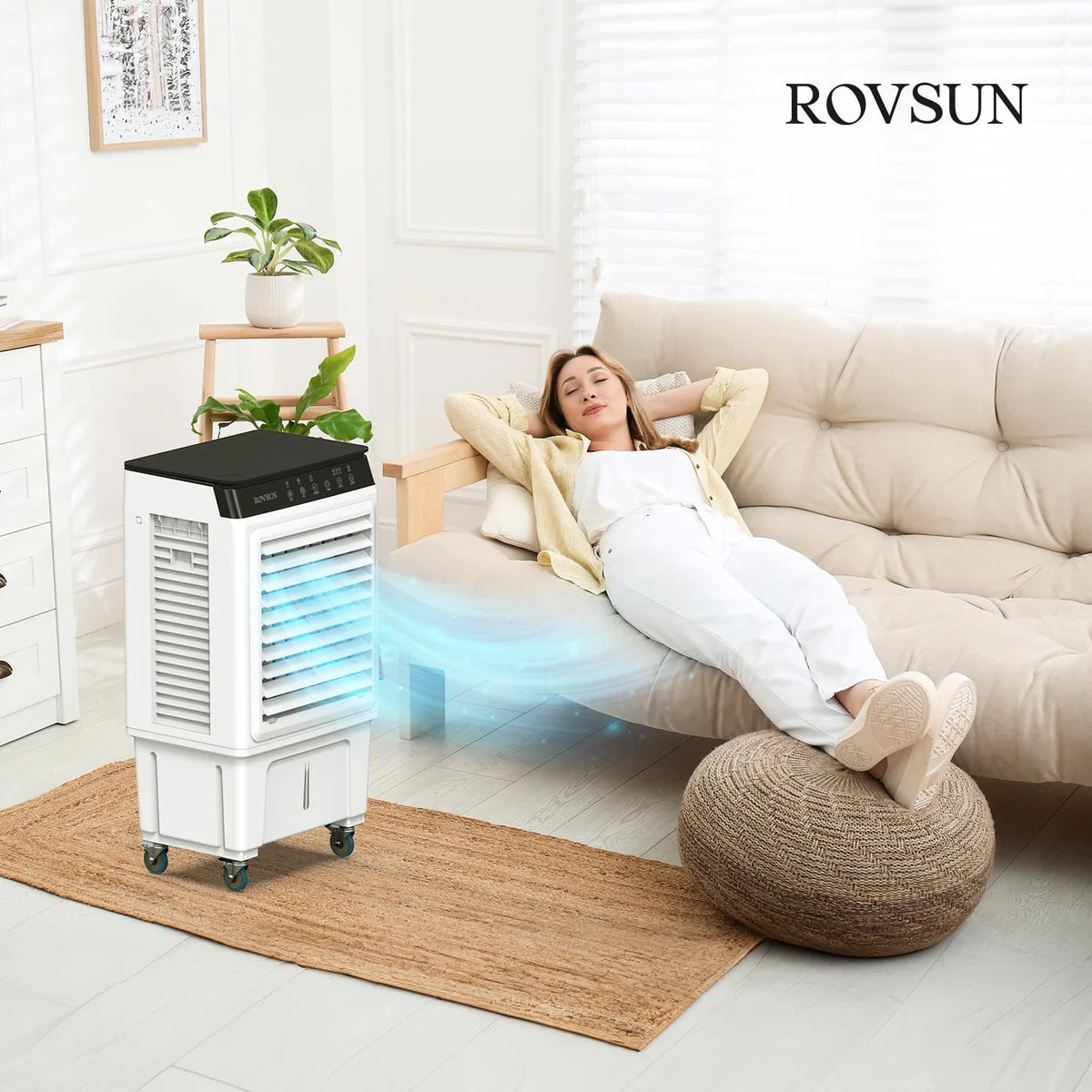 Portable Evaporative Air Cooler with Remote Control