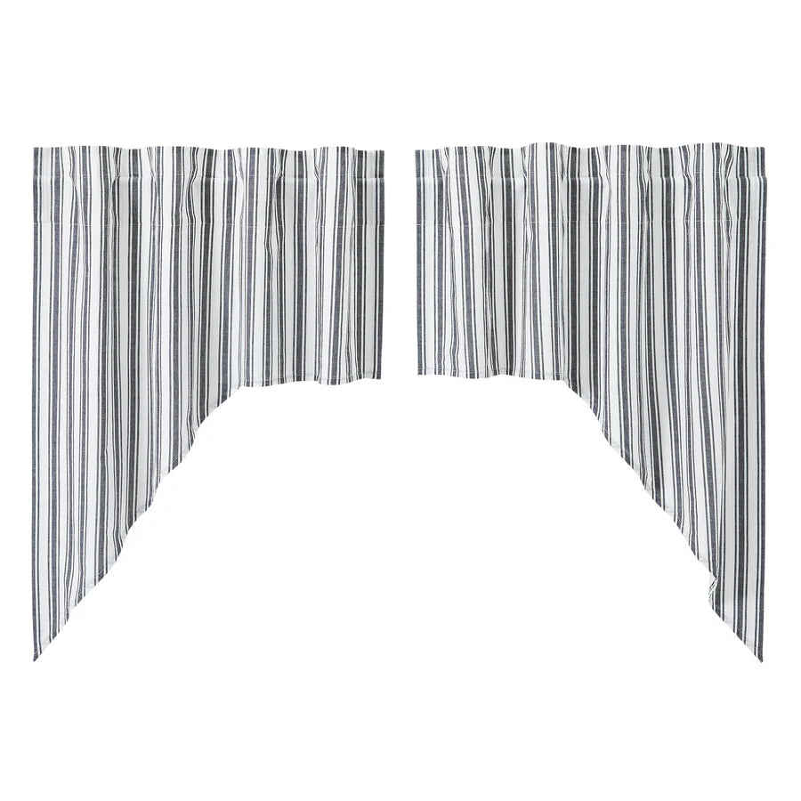 Sawyer Mill Ticking Stripe Swag Set of 2
