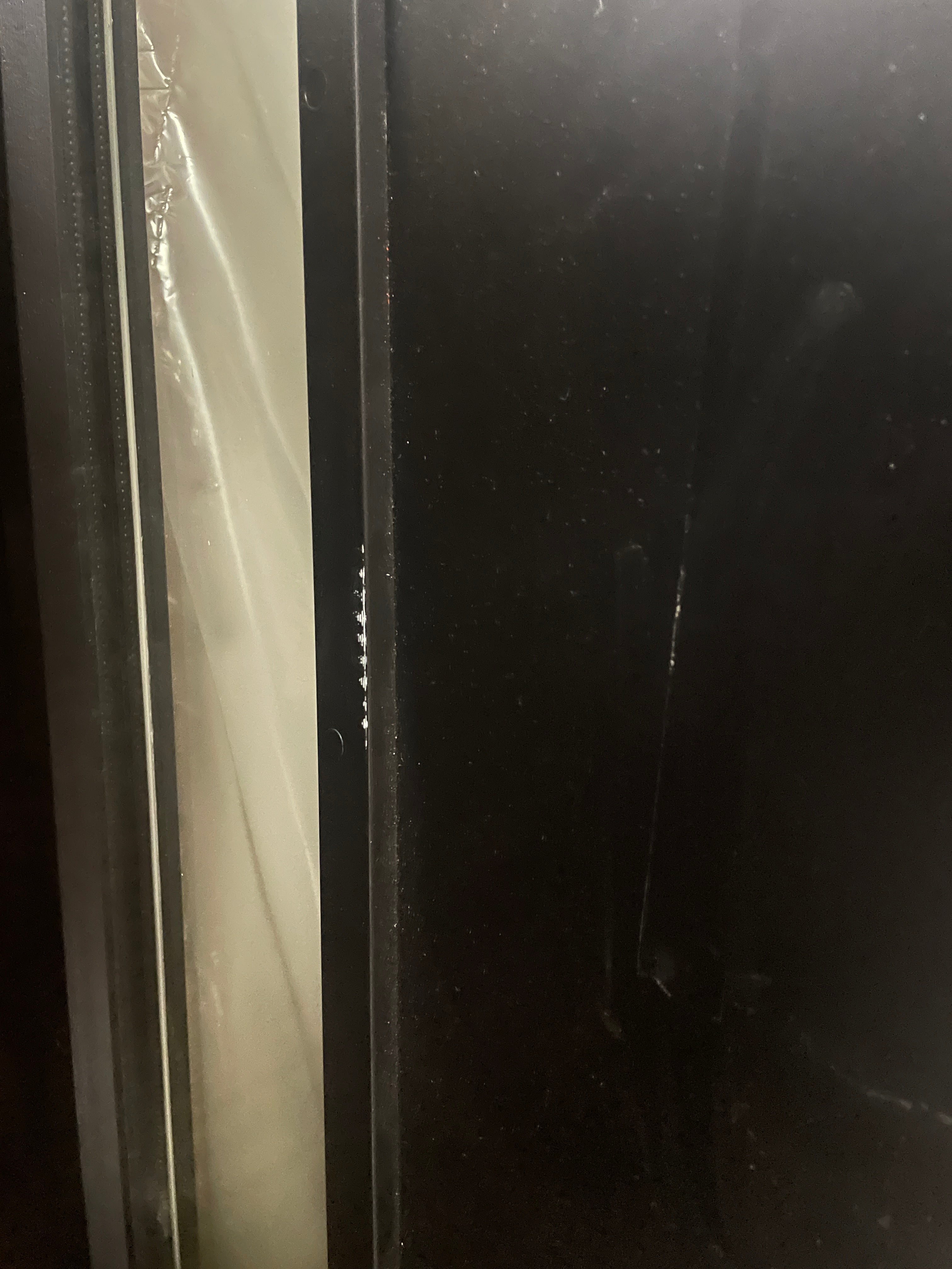 Black Spotlight Single Steel Prehung Front Entry Door