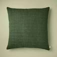 24"x24" Textured Grid Square Throw Pillow Dark Green - Hearth & Hand with SHOWROOM ITEM
