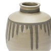 2-Tone Reactive Glaze Round Terracotta Vase in Grey