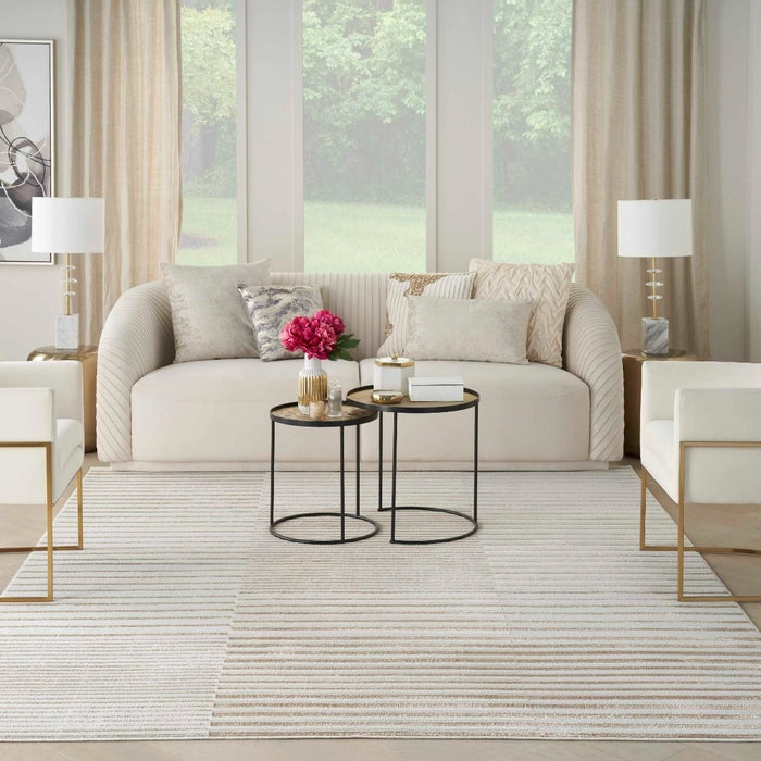 SPLASH Beige Silver 9'x12'